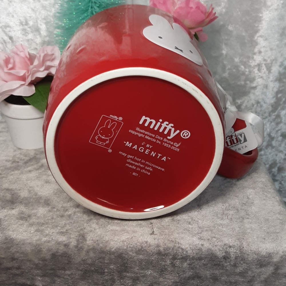 Magenta Miffy Mug N.W.T. Red And White - Picture 5 of 7